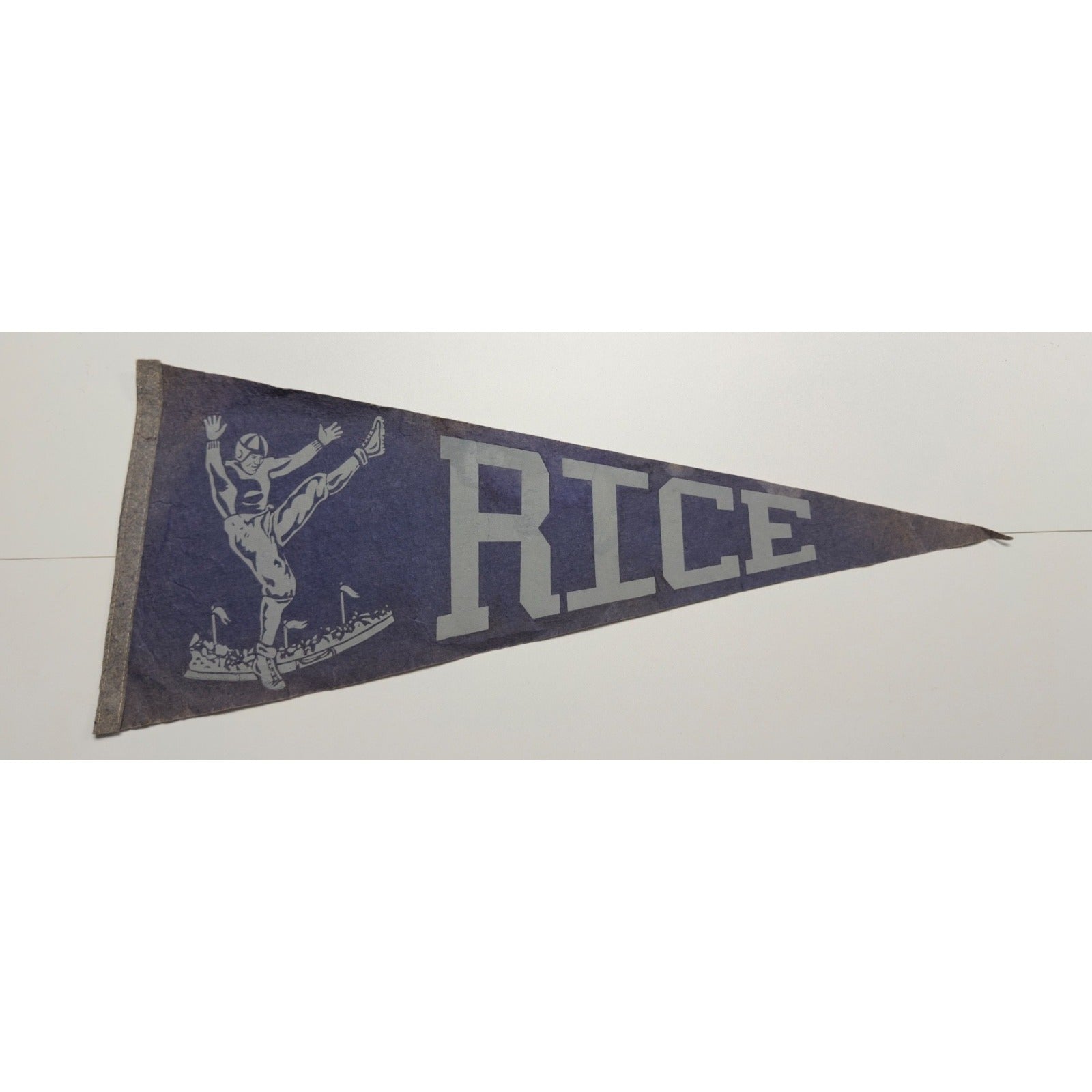 Vintage Rice football pennant