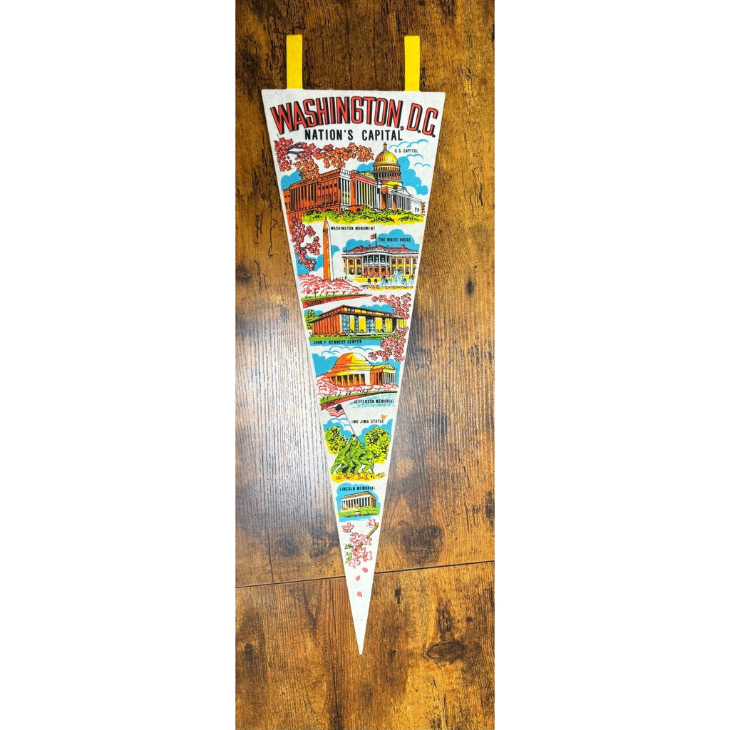 Vintage Washington D.C. pennant vertical