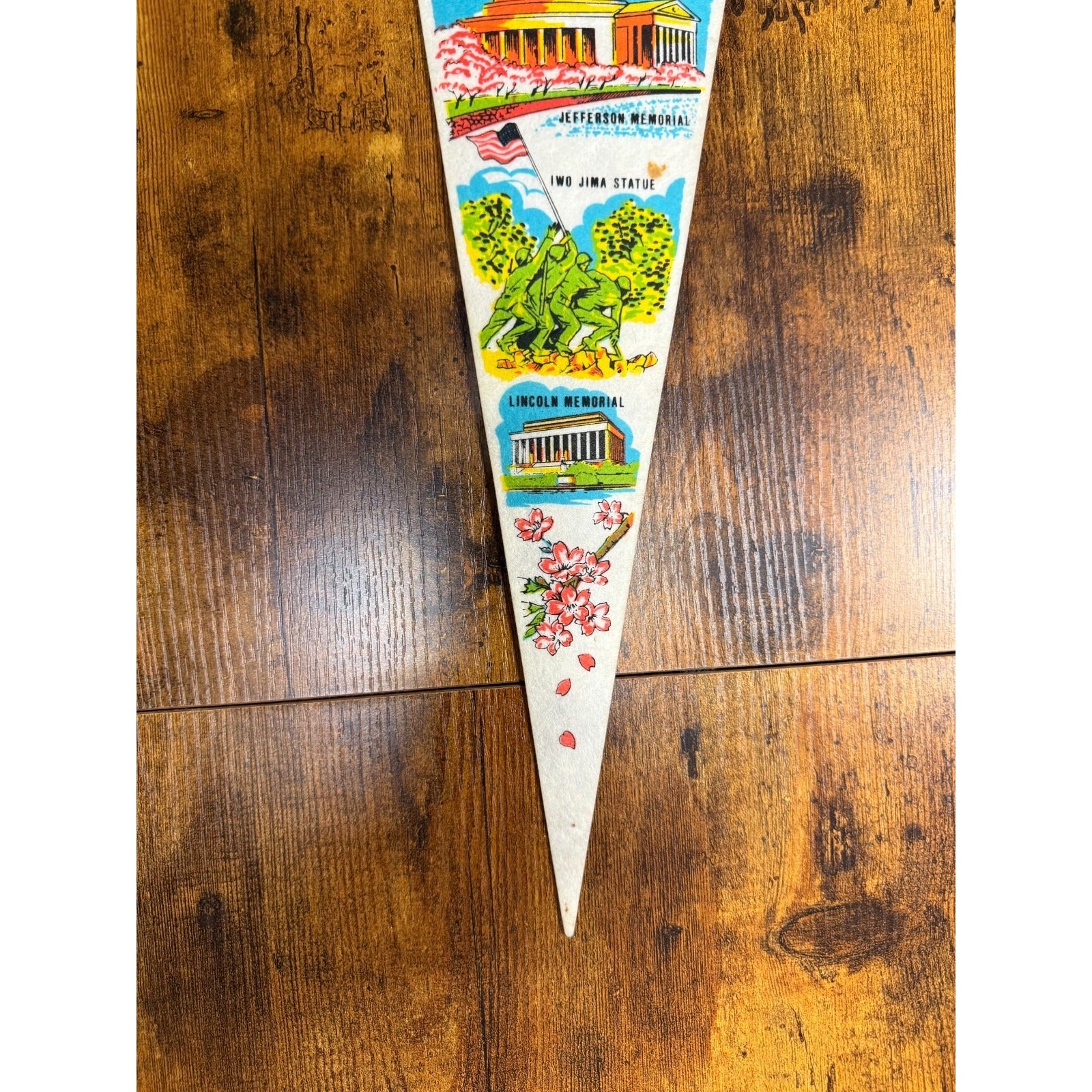 Vintage Washington D.C. pennant vertical