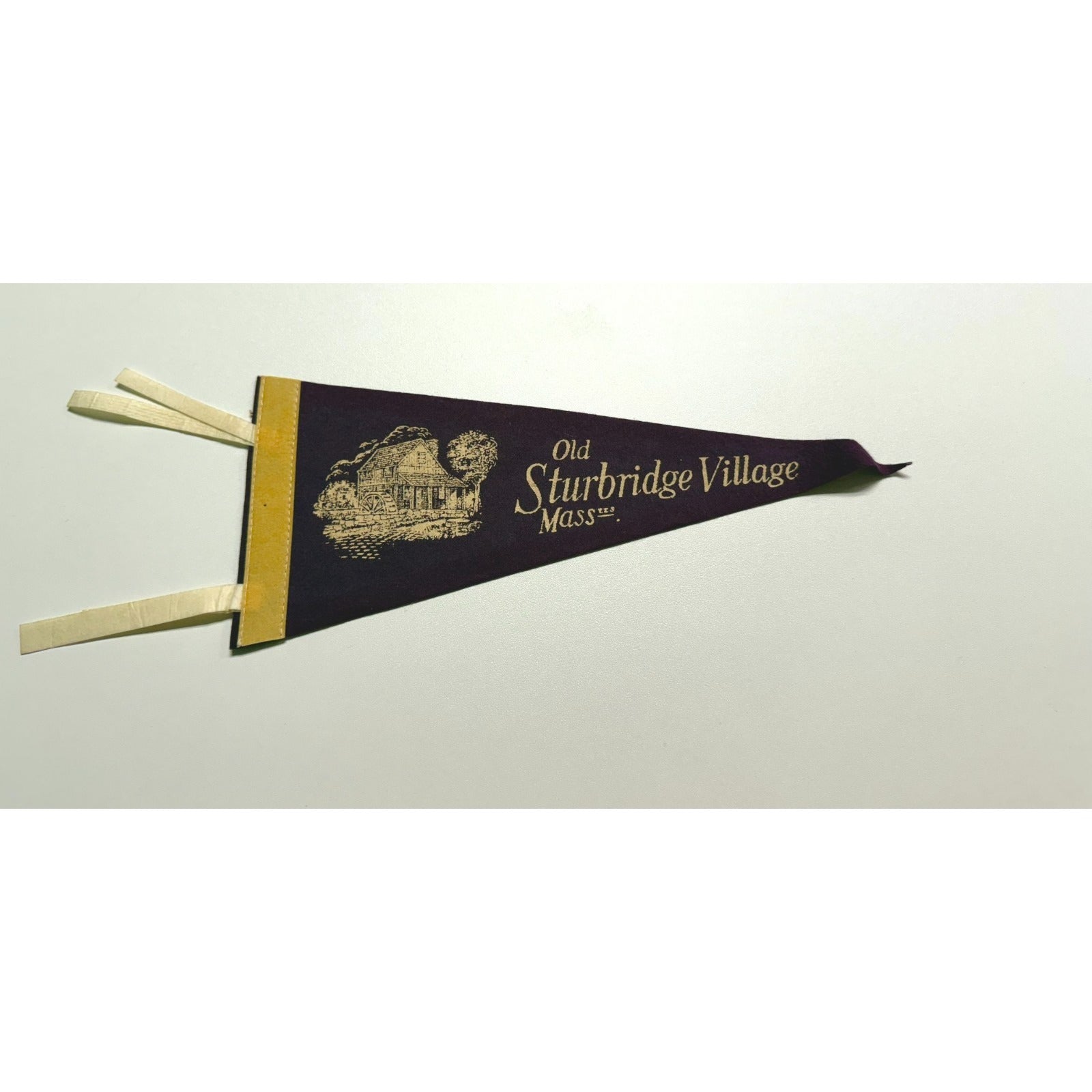 Vintage Old Sturbridge Village Massachusetts pennant