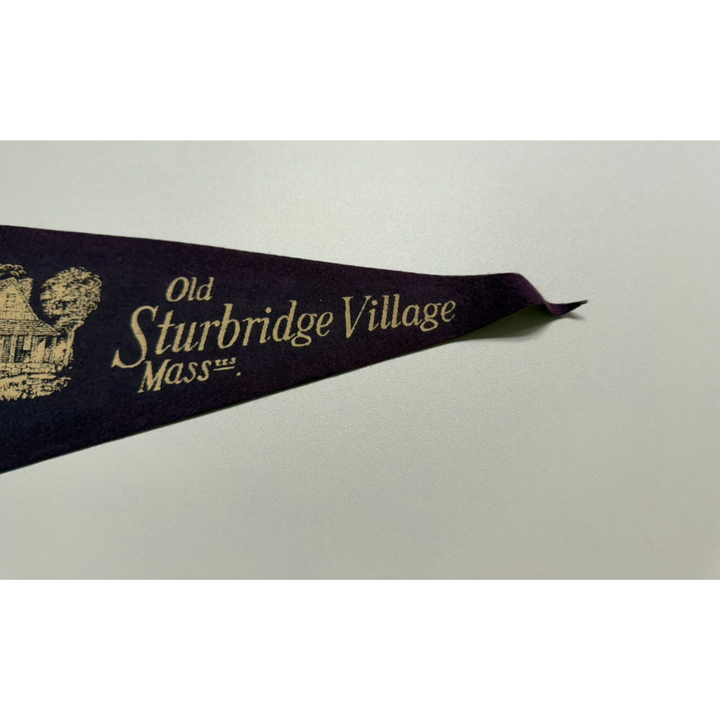 Vintage Old Sturbridge Village Massachusetts pennant
