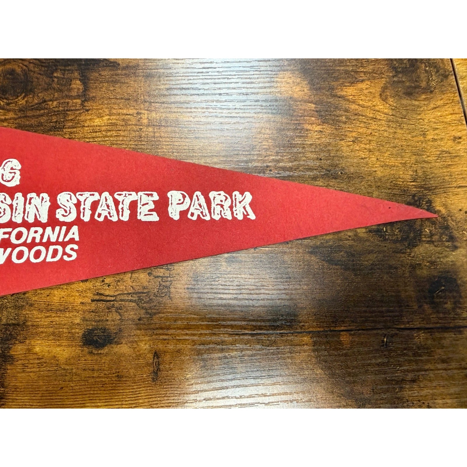 Vintage Big Basin State Park California Redwoods pennant