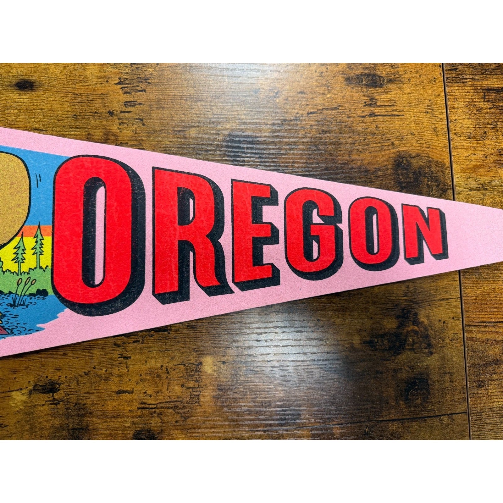 Vintage Oregon State pennant "the Beaver State"