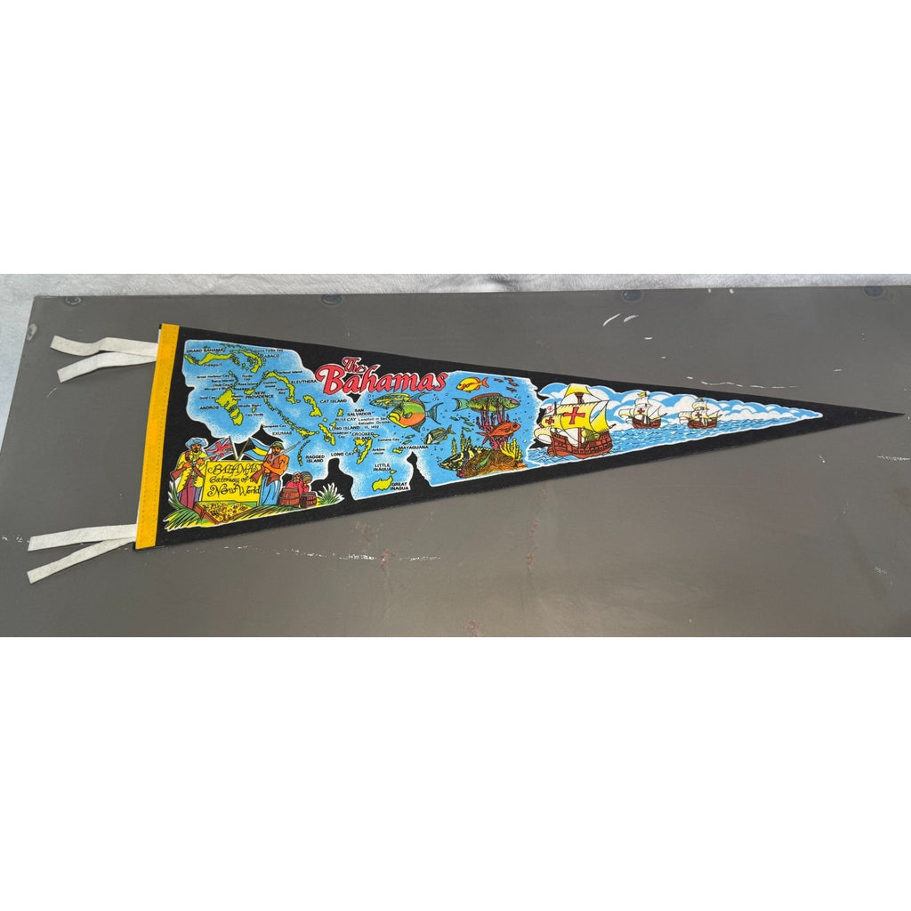 Vintage The Bahamas Gateway to the New World pennant