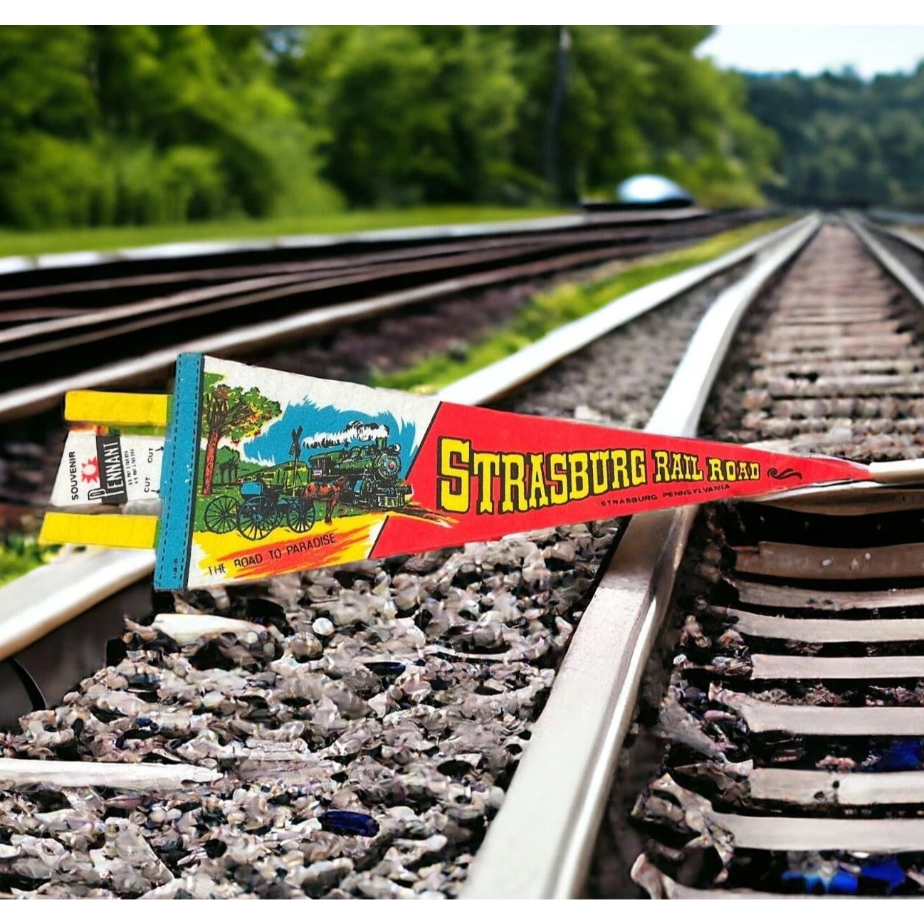 Vintage Strasburg Railroad, PA pennant