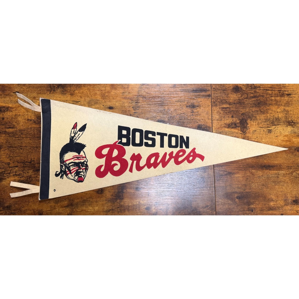 Vintage AHL Hockey Boston Braves pennant