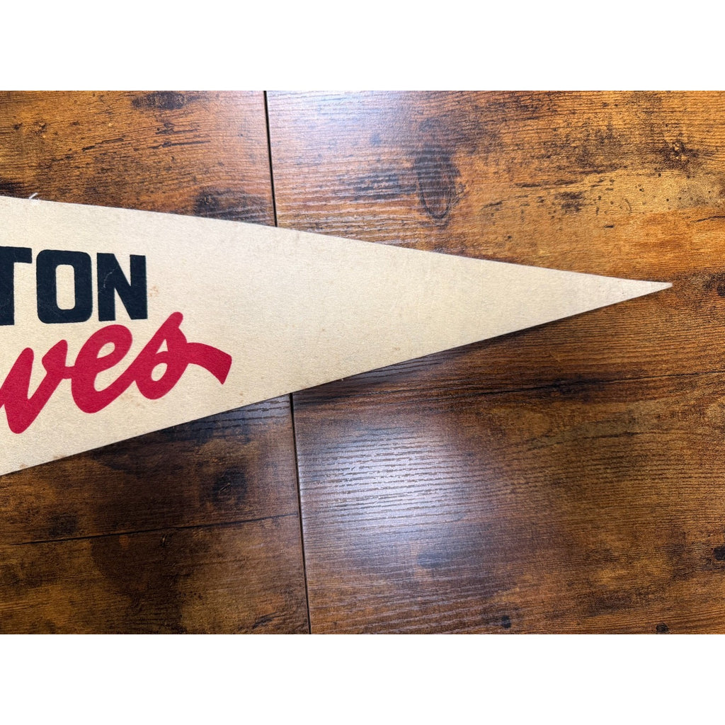 Vintage AHL Hockey Boston Braves pennant