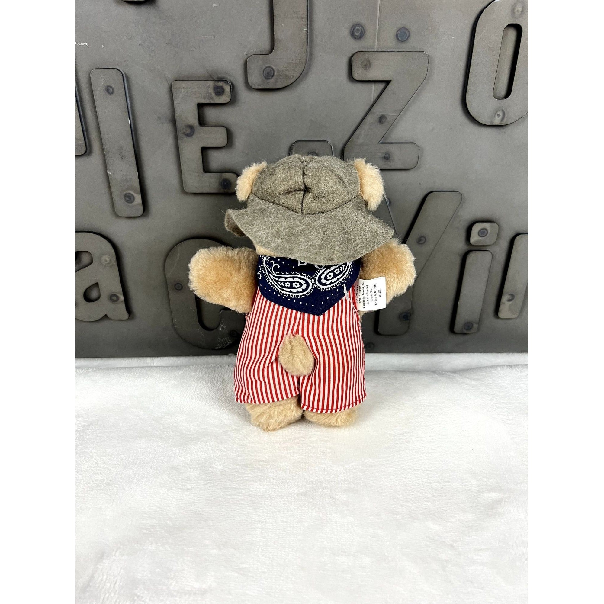 Vintage 1986 Furskins bear plush