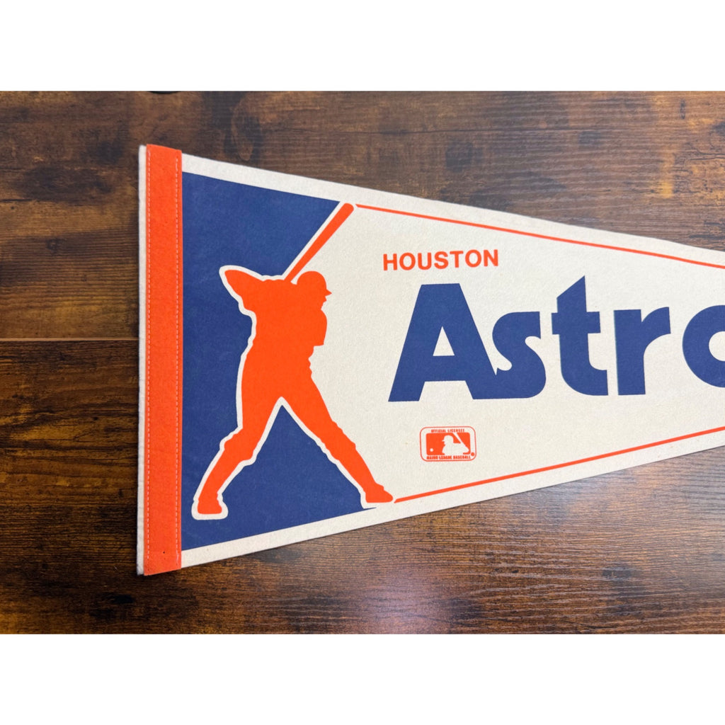 Houston Astros Vintage MLB Pennant With Official Logo 29.5 inches