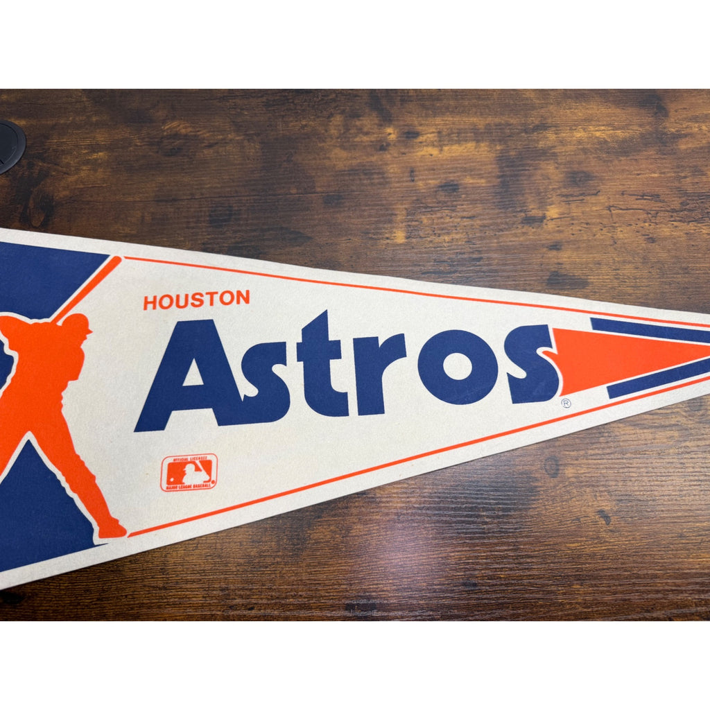 Houston Astros Vintage MLB Pennant With Official Logo 29.5 inches