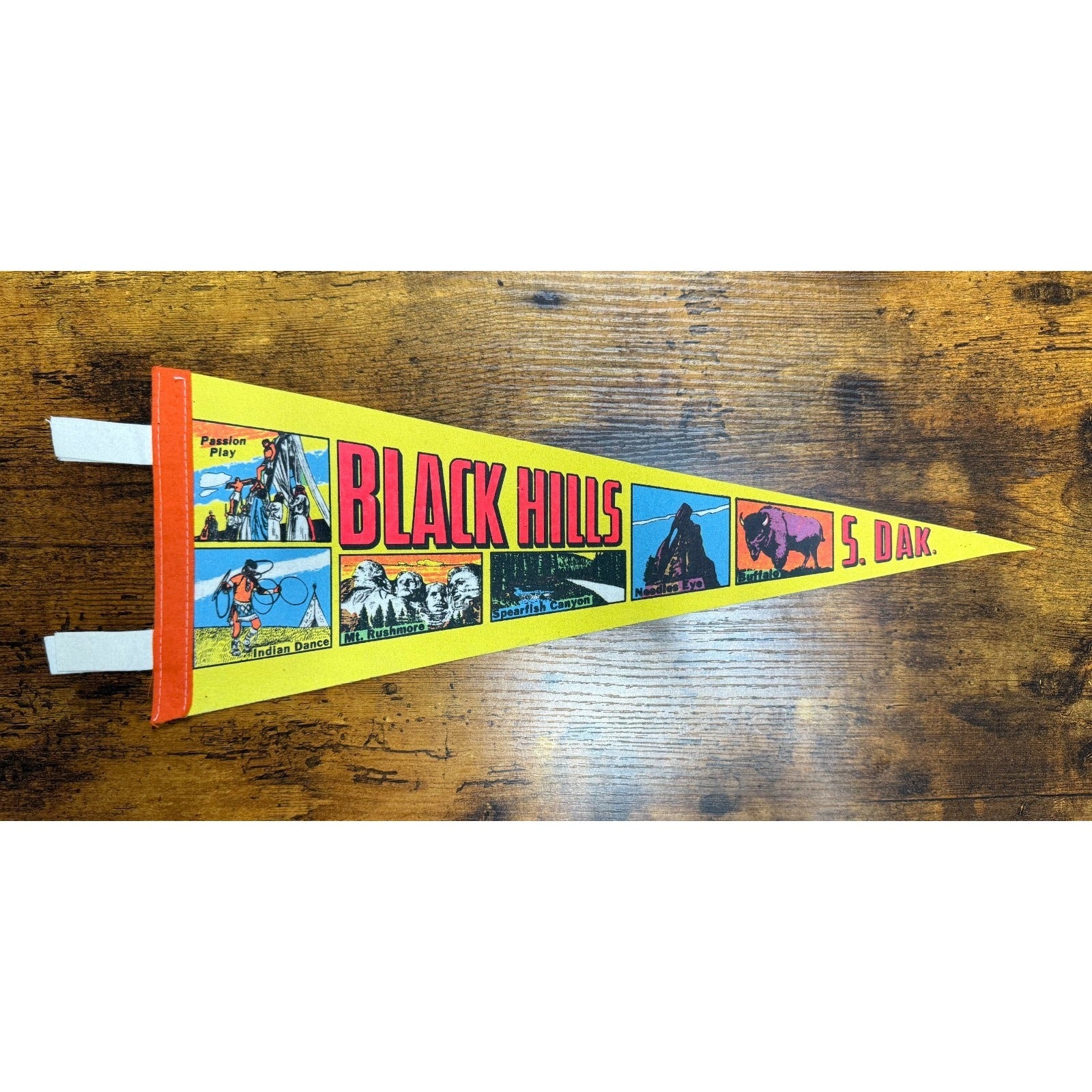 Vintage Black Hills, South Dakota pennant