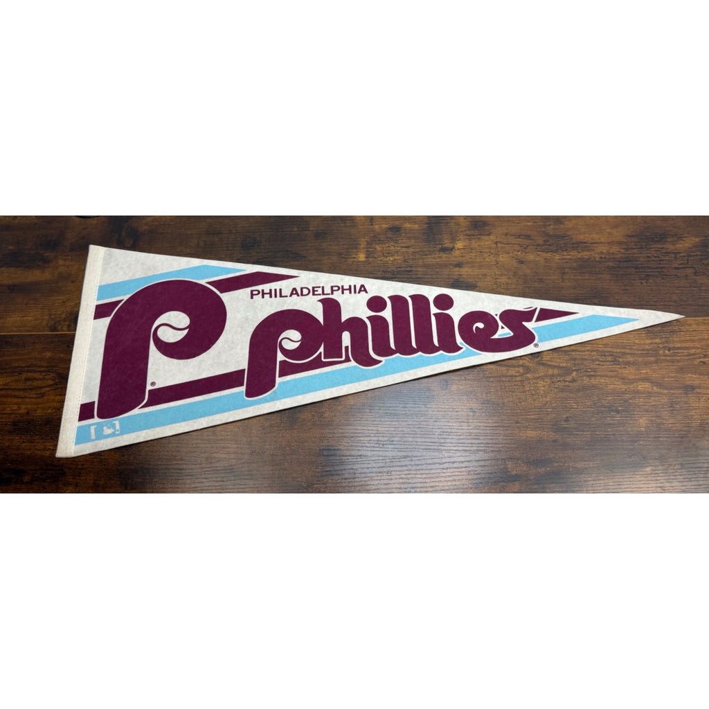 Vintage Philadelphia Phillies Felt Pennant MLB Baseball Memorabilia 29.5 inches
