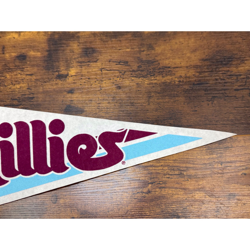 Vintage Philadelphia Phillies Felt Pennant MLB Baseball Memorabilia 29.5 inches