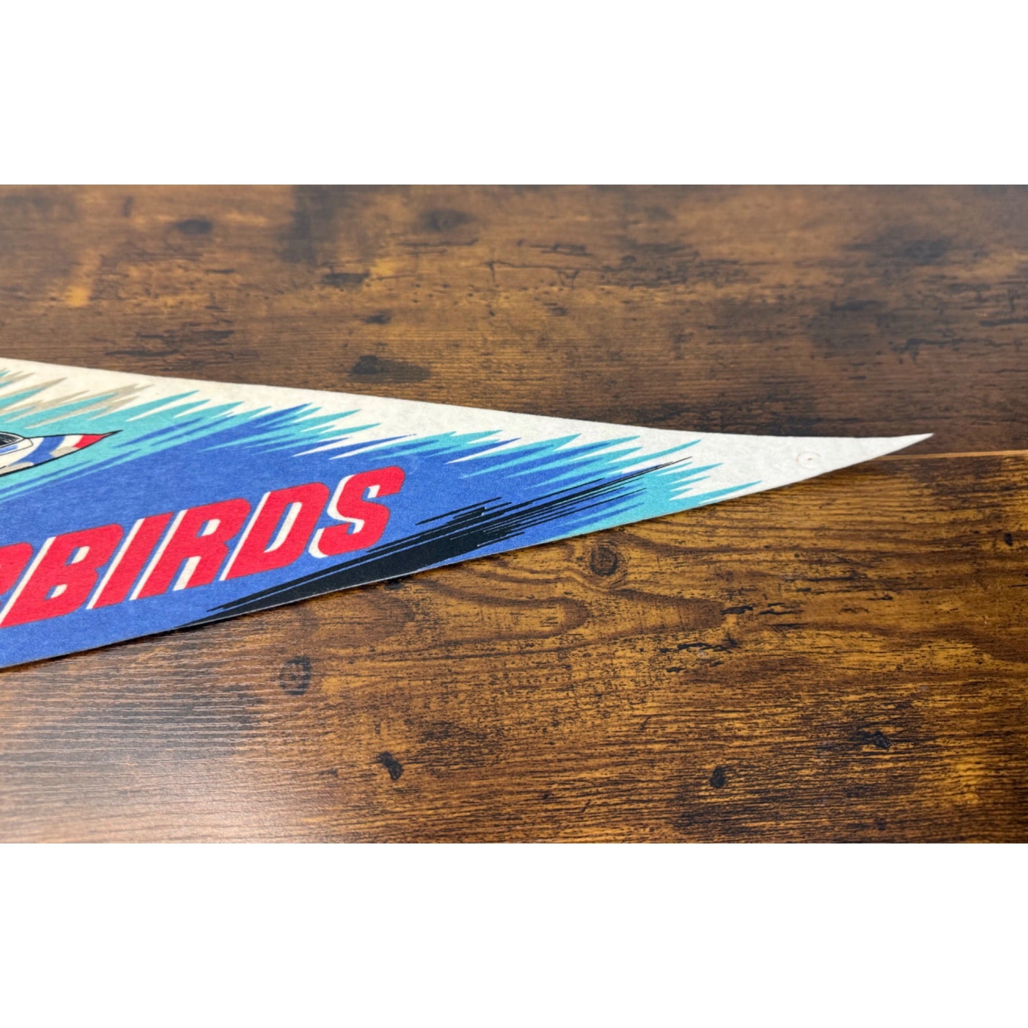 Vintage U.S. Air Force Thunderbirds Felt Pennant With Jet Graphics 30 inches