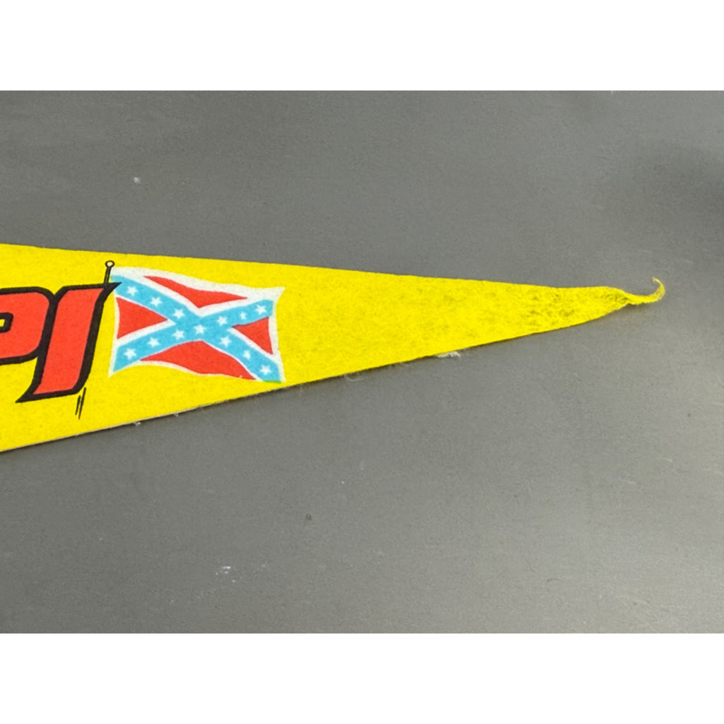 Vintage Mississippi State pennant damaged tip