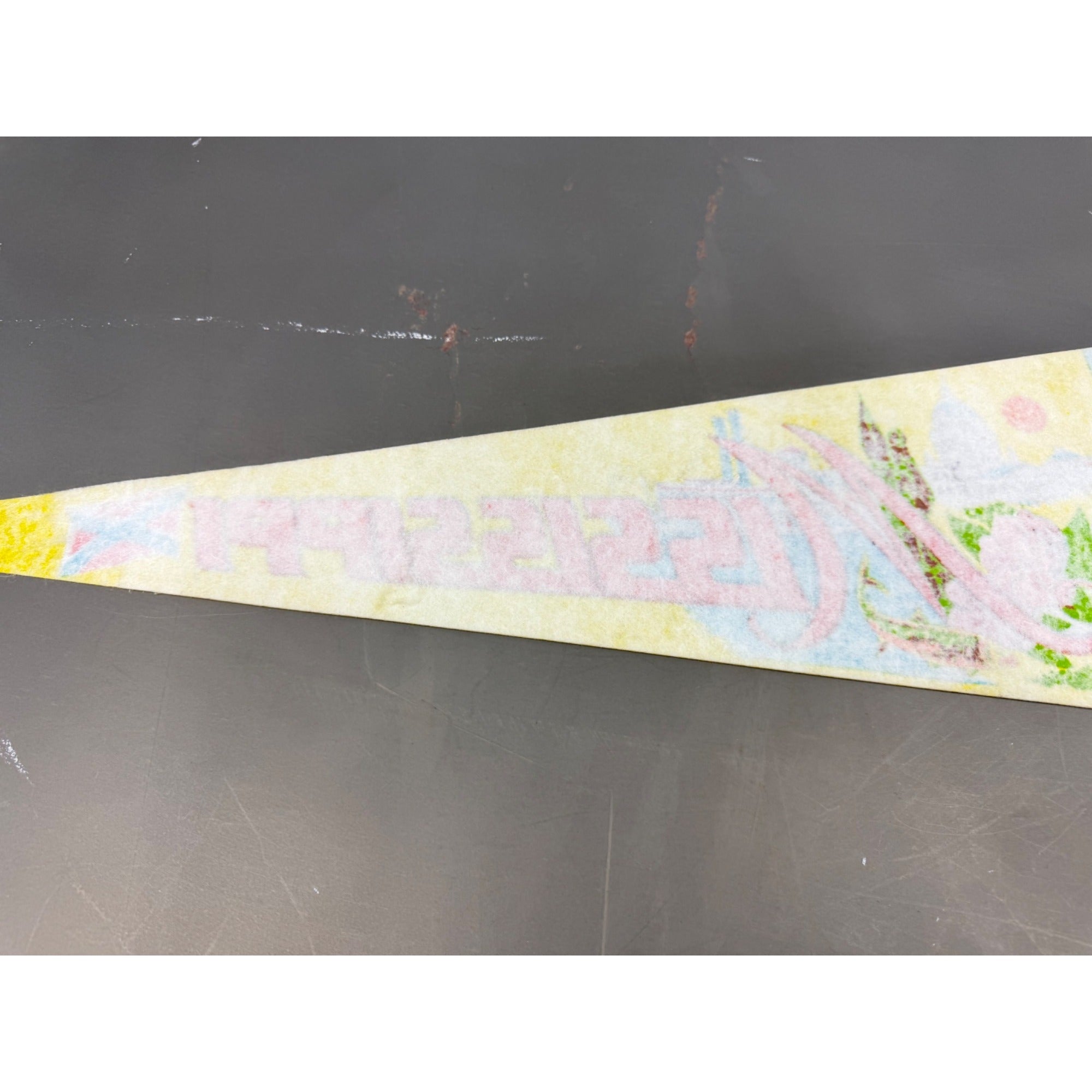 Vintage Mississippi State pennant damaged tip