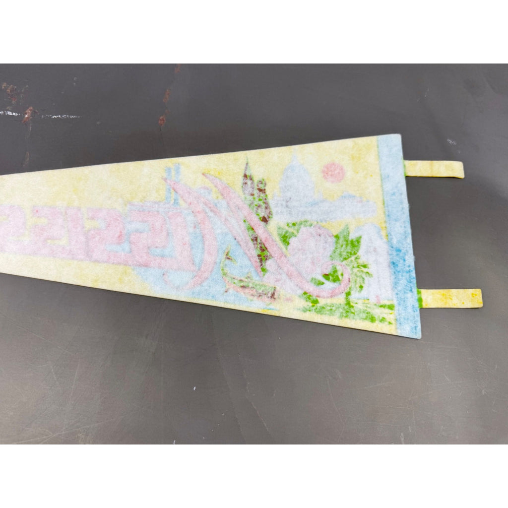 Vintage Mississippi State pennant damaged tip