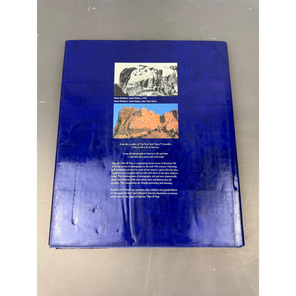 America Then & Now Hardcover Book By David Cohen HarperCollins 1992 Photography Edition