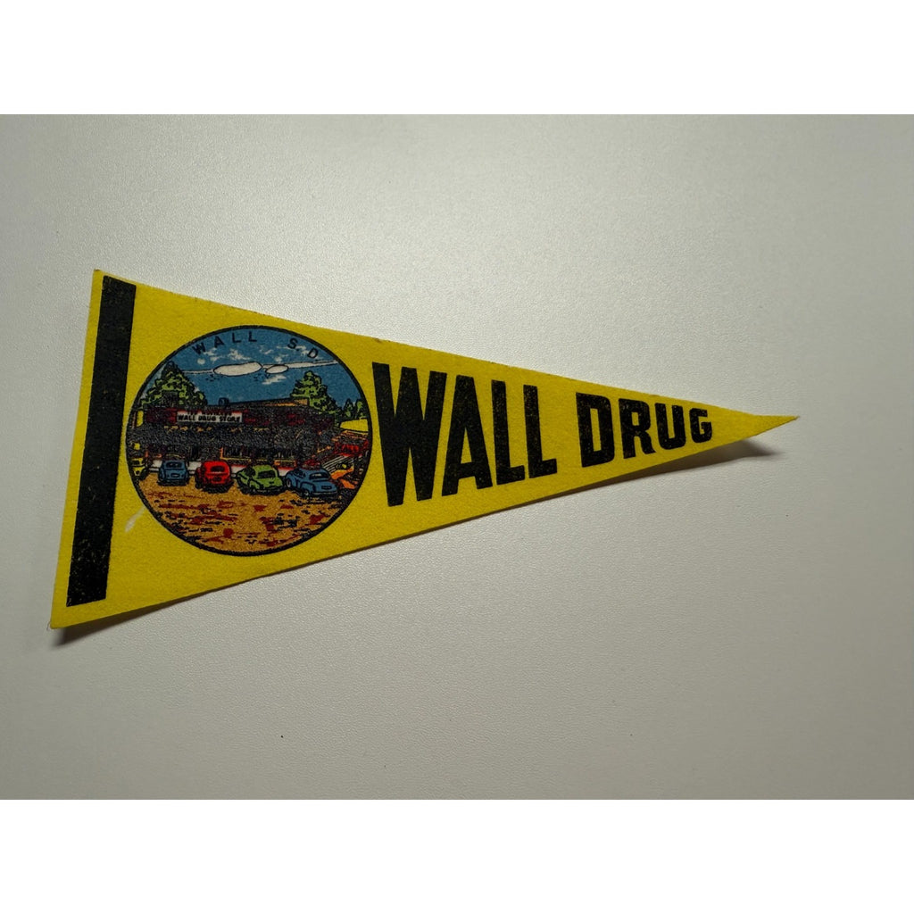 Vintage Wall Drug, South Dakota pennant