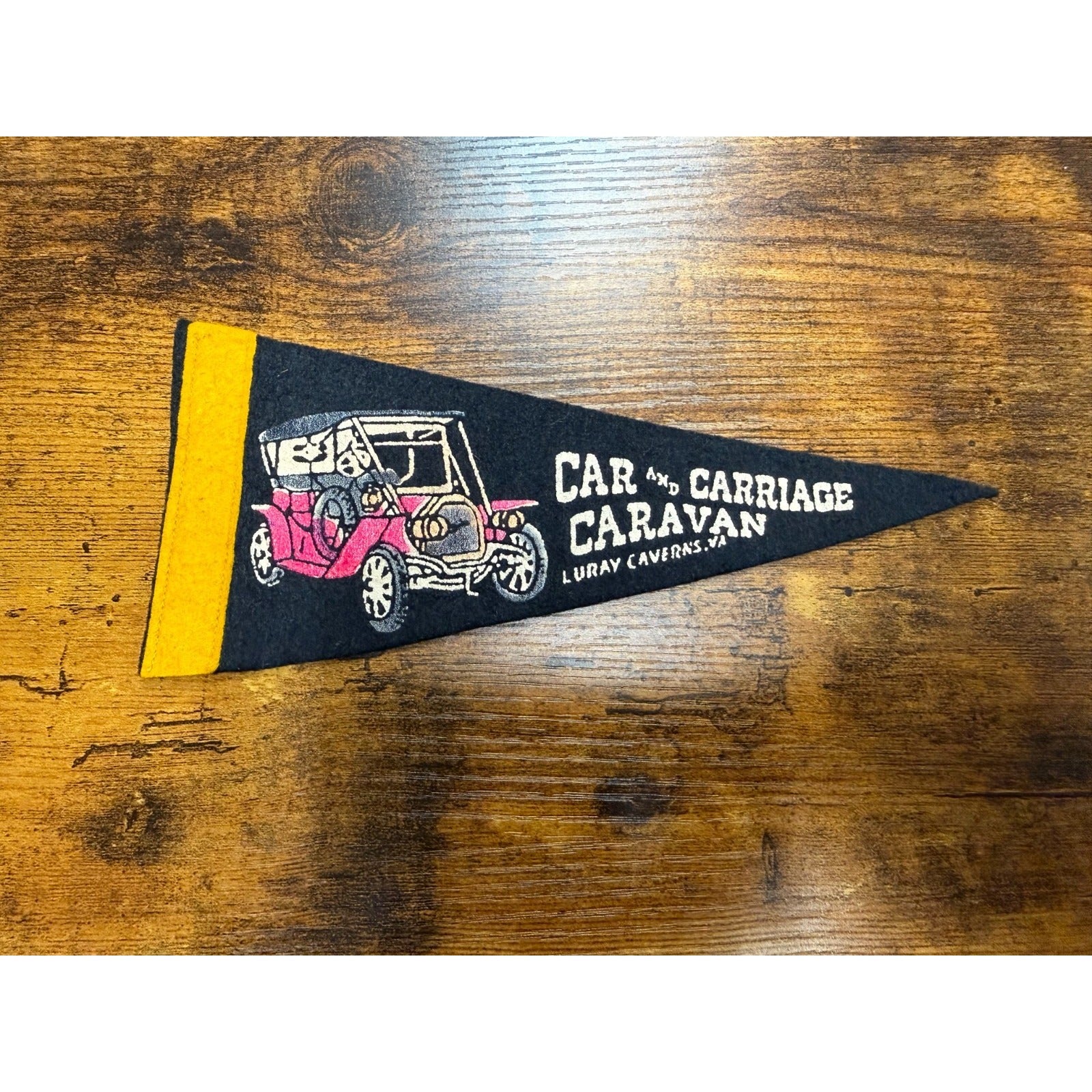 Vintage Car and Carriage Caravan Luray Caverns, VA mini pennant