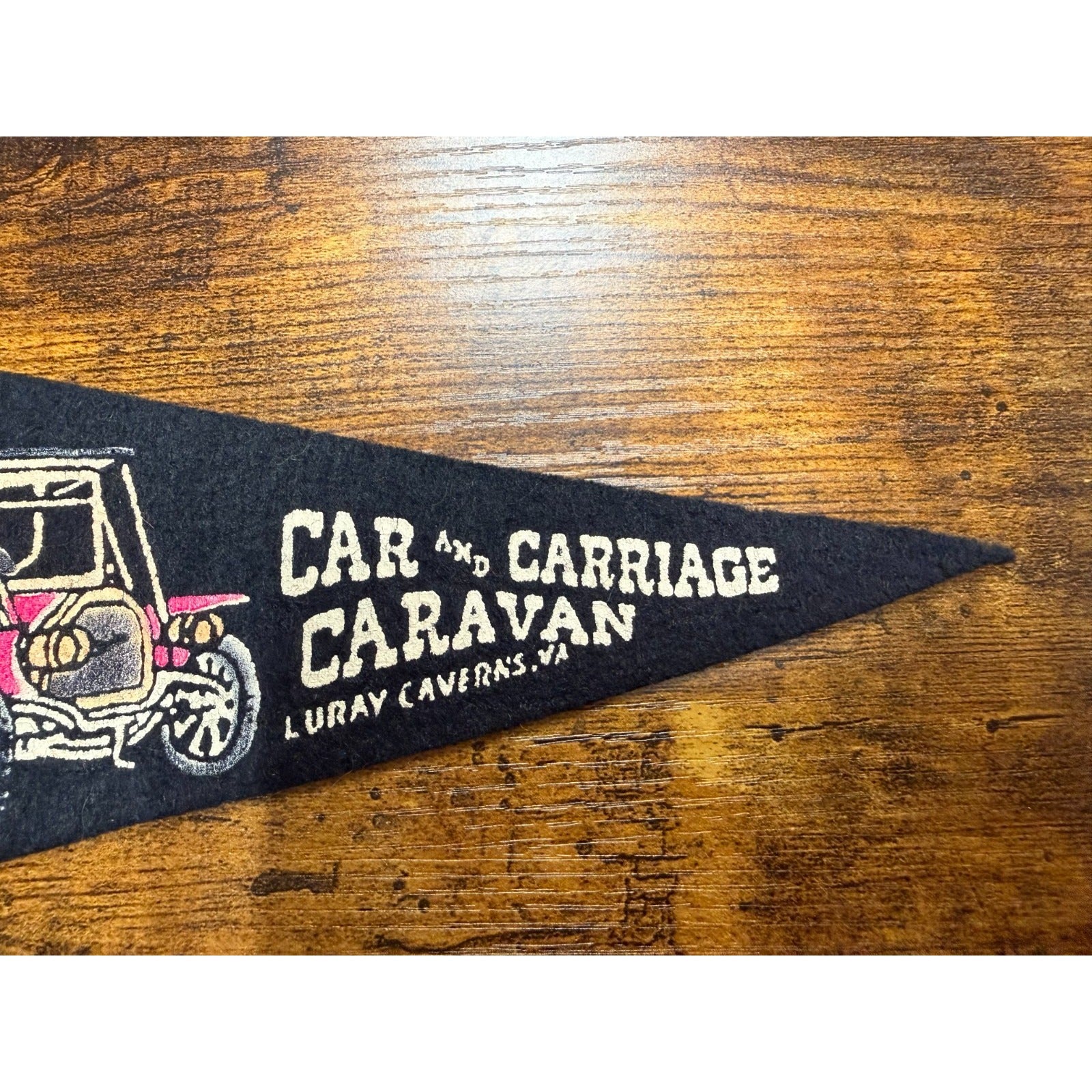 Vintage Car and Carriage Caravan Luray Caverns, VA mini pennant