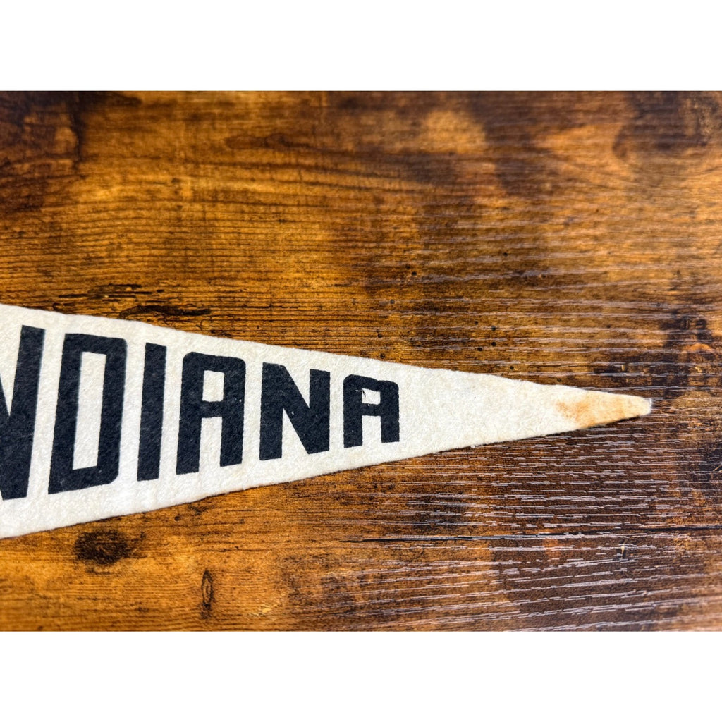 Vintage Indiana State pennant The Hoosier State
