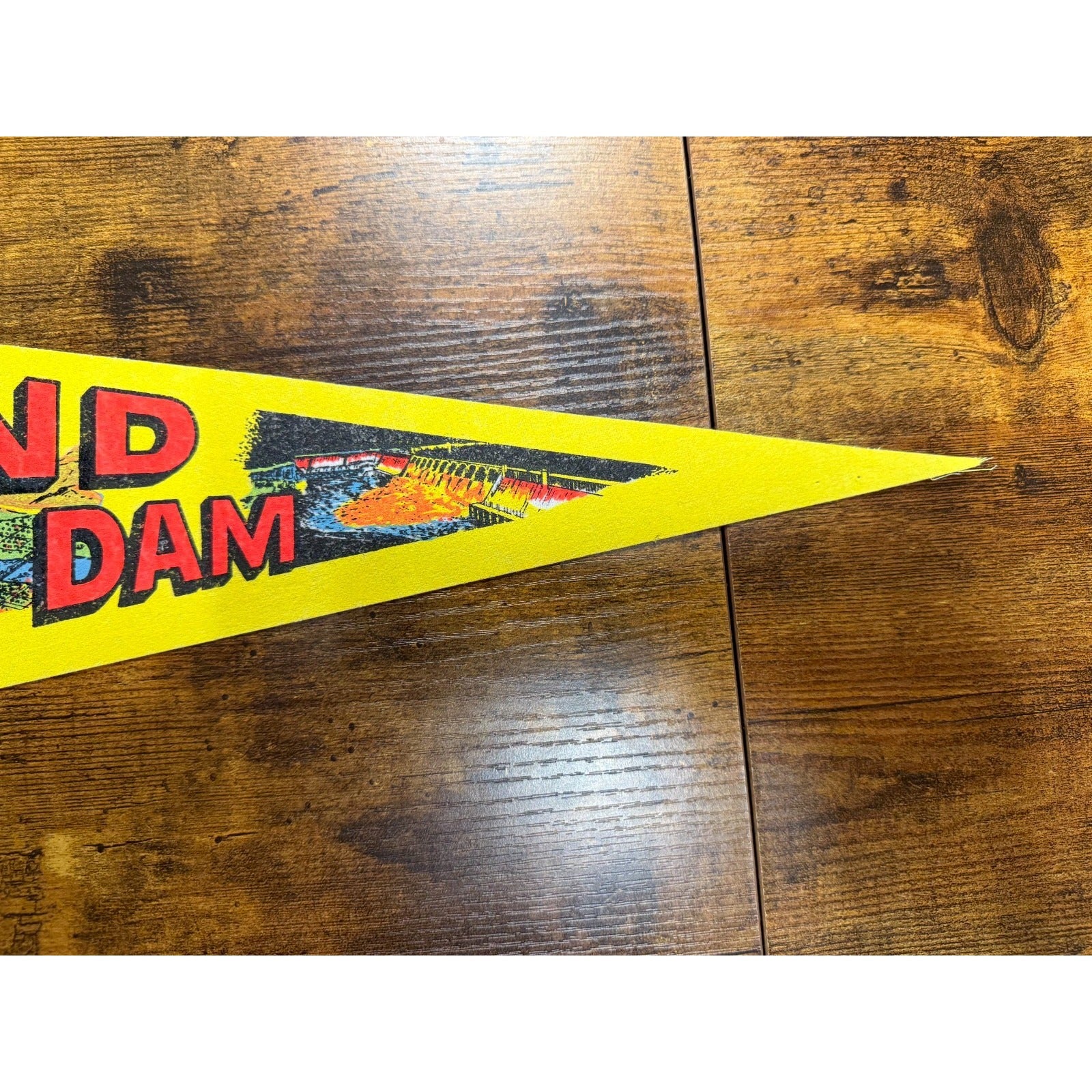 Vintage Grand Coulee Dam, Washington pennant