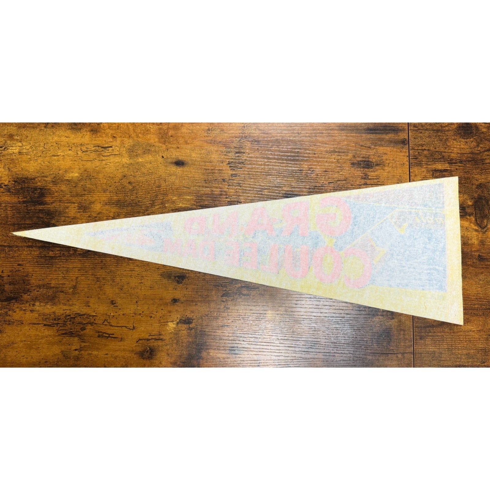 Vintage Grand Coulee Dam, Washington pennant