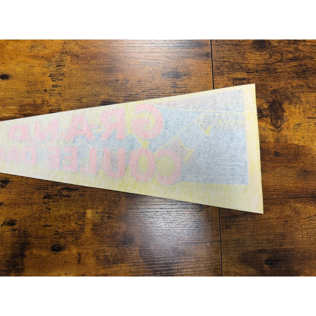 Vintage Grand Coulee Dam, Washington pennant