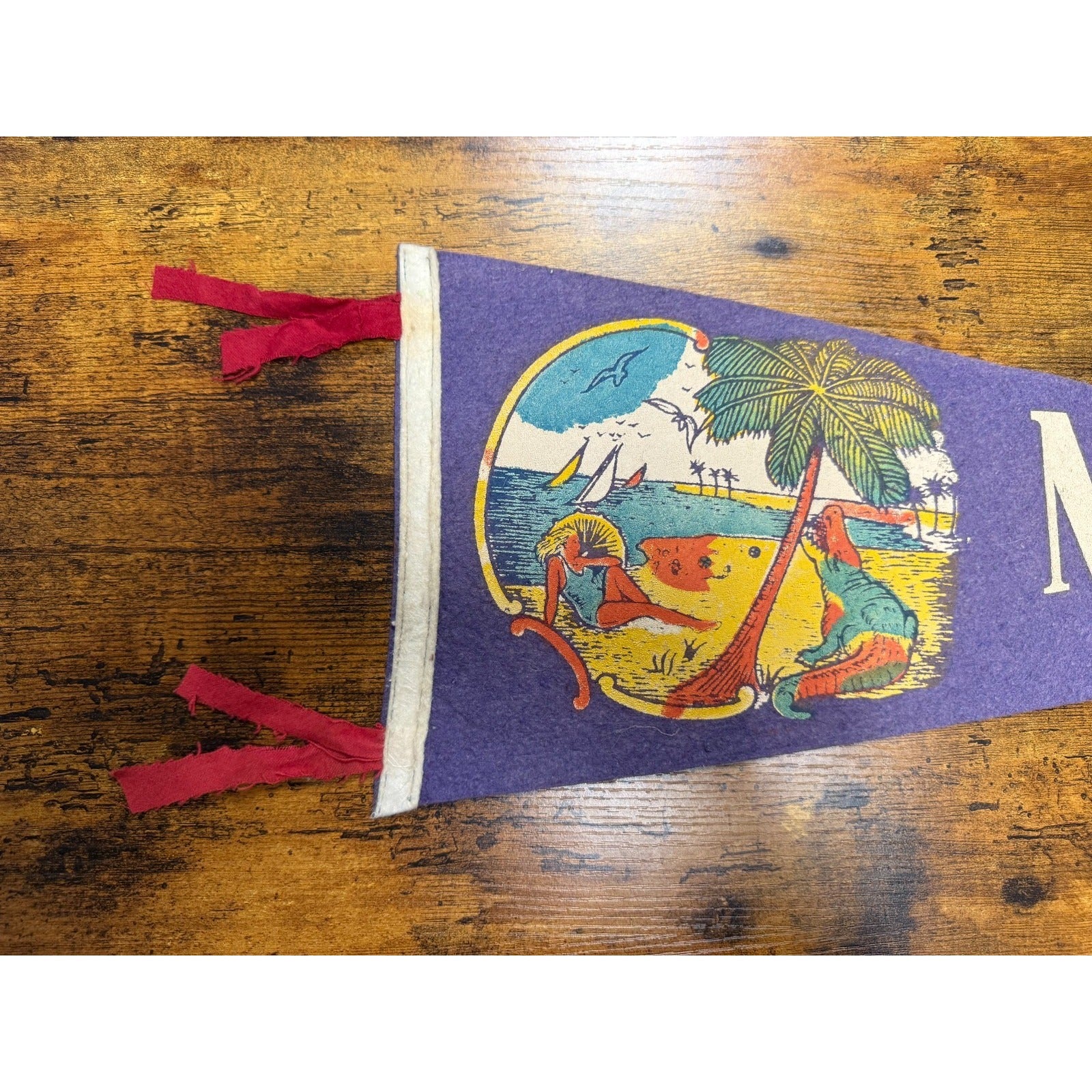 Vintage Miami Beach, Florida pennant