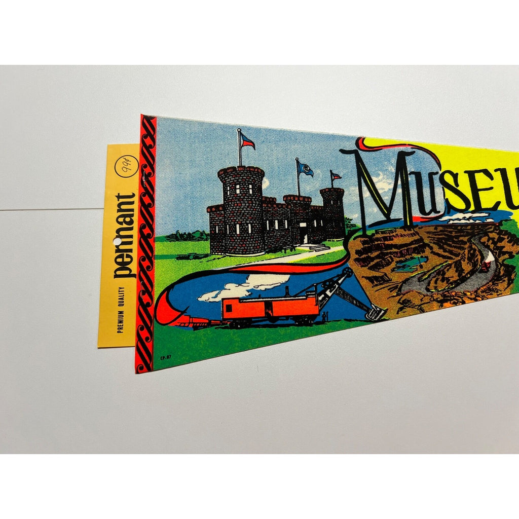 Vintage Museum of Mining Chisholm, Minnesota pennant