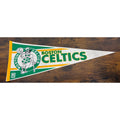 Vintage Boston Celtics NBA Licensed Felt Pennant With Shamrock Mascot