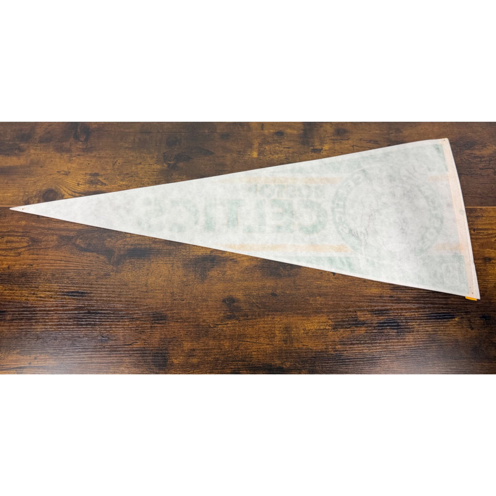 Vintage Boston Celtics NBA Licensed Felt Pennant With Shamrock Mascot