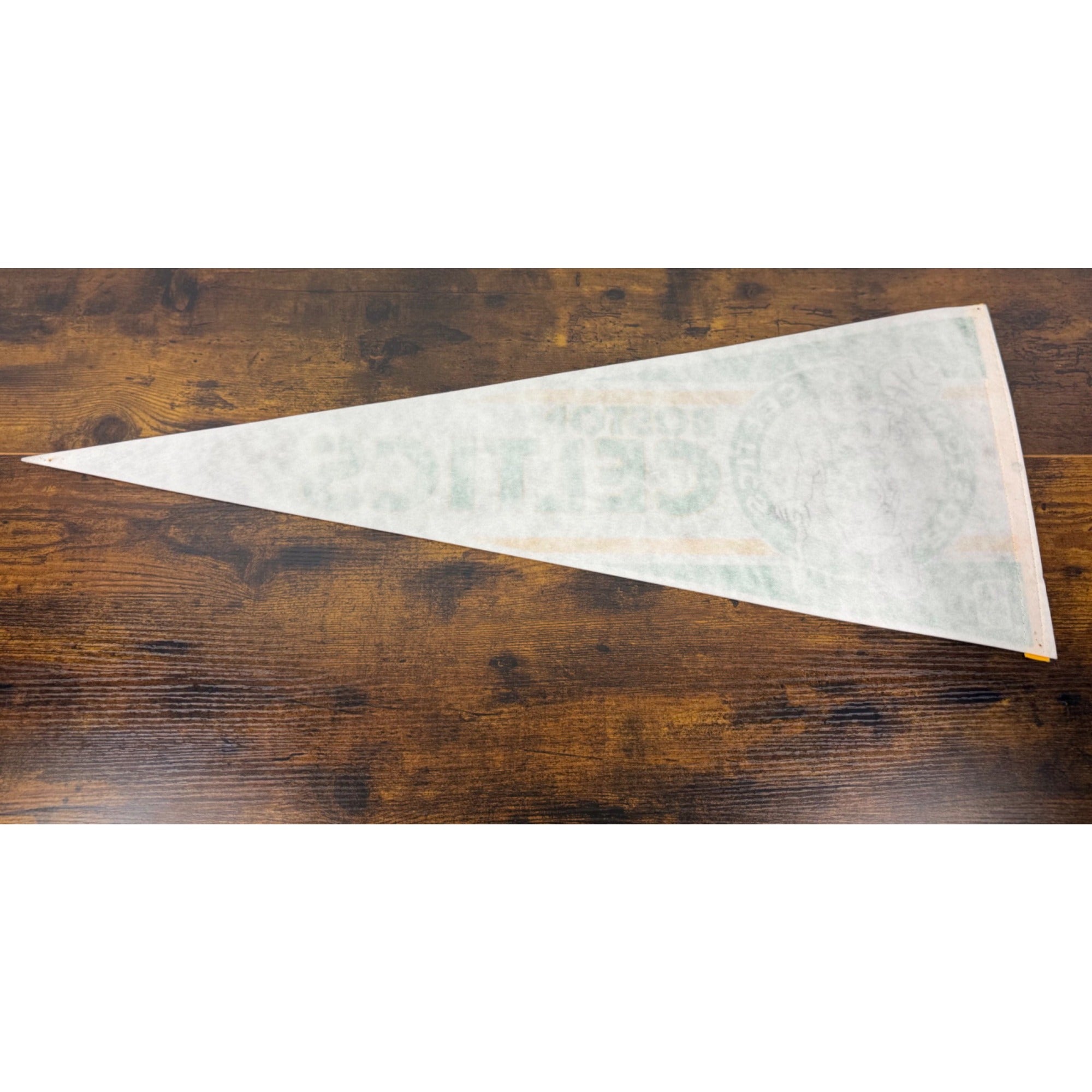 Vintage Boston Celtics NBA Licensed Felt Pennant With Shamrock Mascot