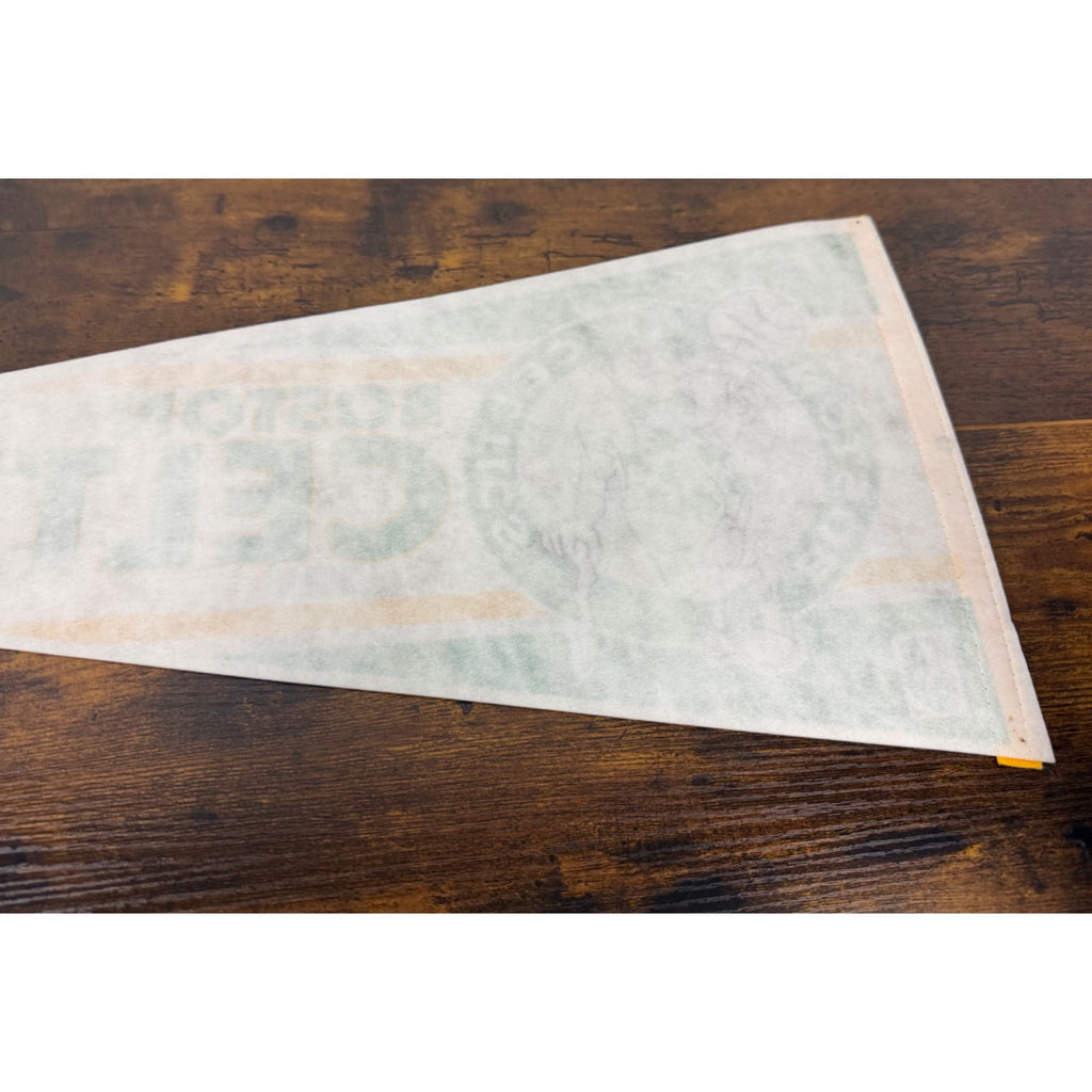 Vintage Boston Celtics NBA Licensed Felt Pennant With Shamrock Mascot
