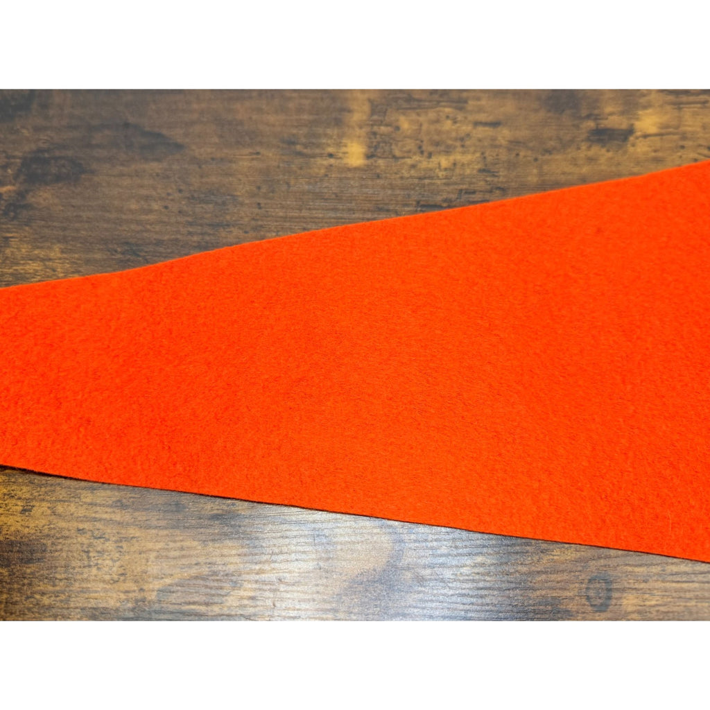 Vintage Circus Vargas Felt Pennant With White Graphics On Orange Felt