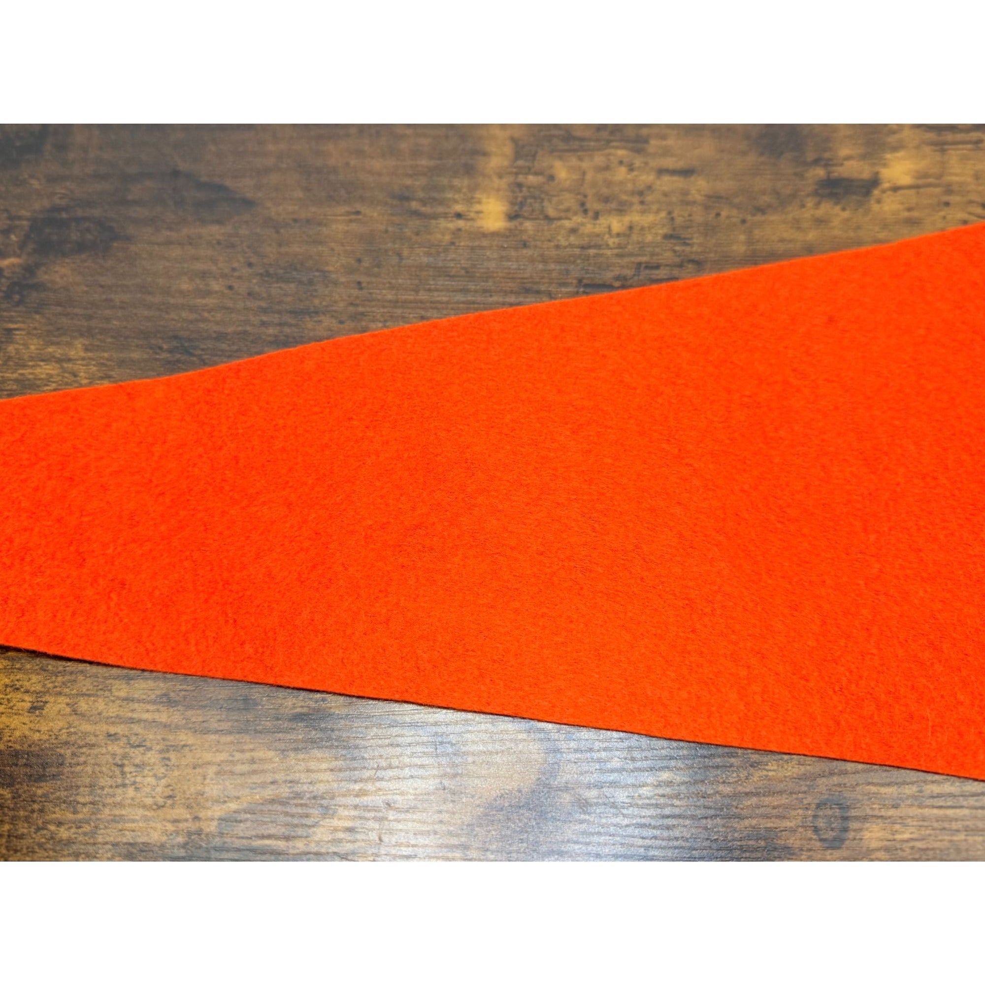 Vintage Circus Vargas Felt Pennant With White Graphics On Orange Felt