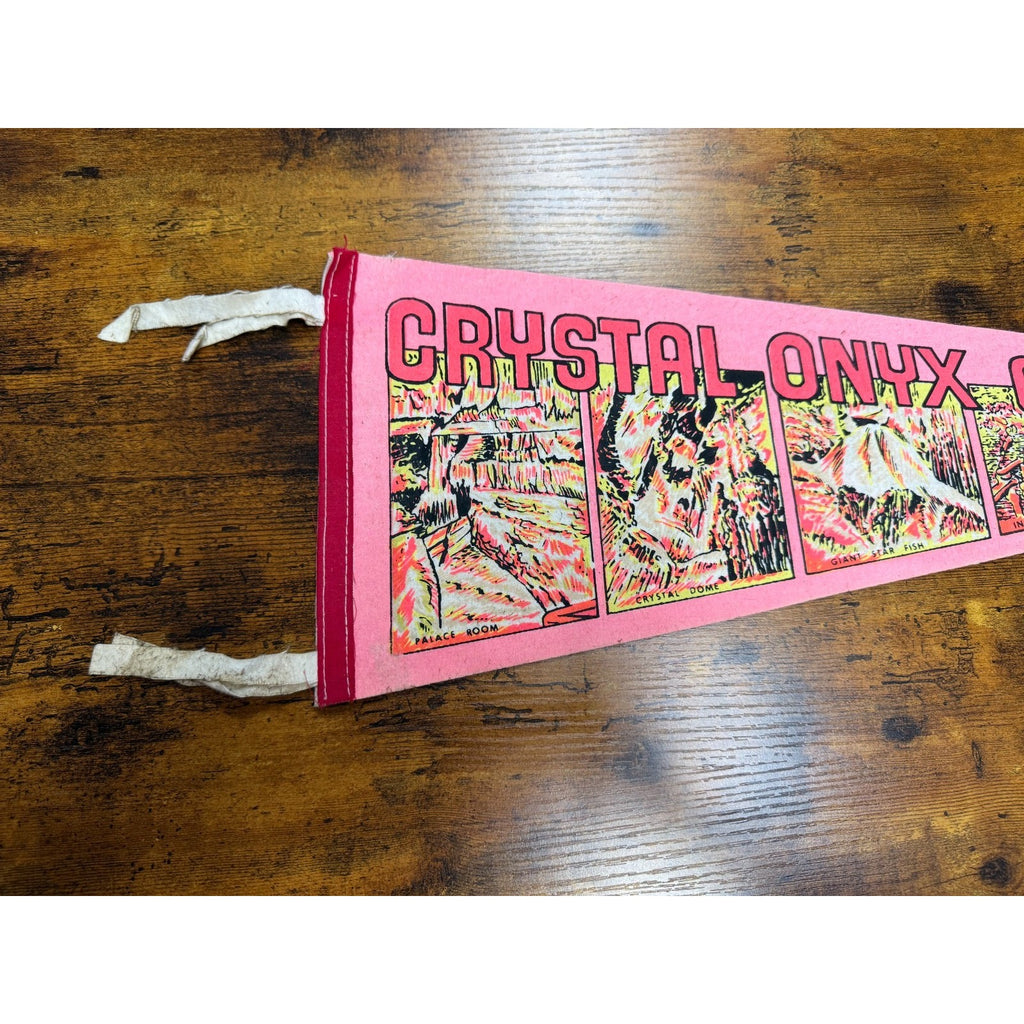 Vintage Crystal Onyx Cave Cave City, Kentucky pennant