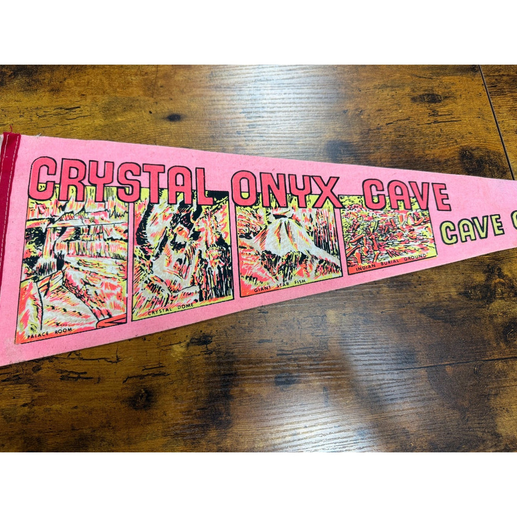 Vintage Crystal Onyx Cave Cave City, Kentucky pennant