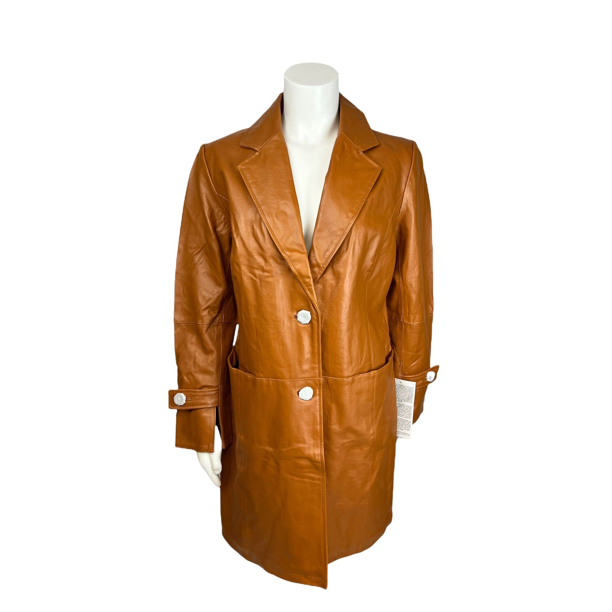 New Women's Chadwick leather coat size 10P