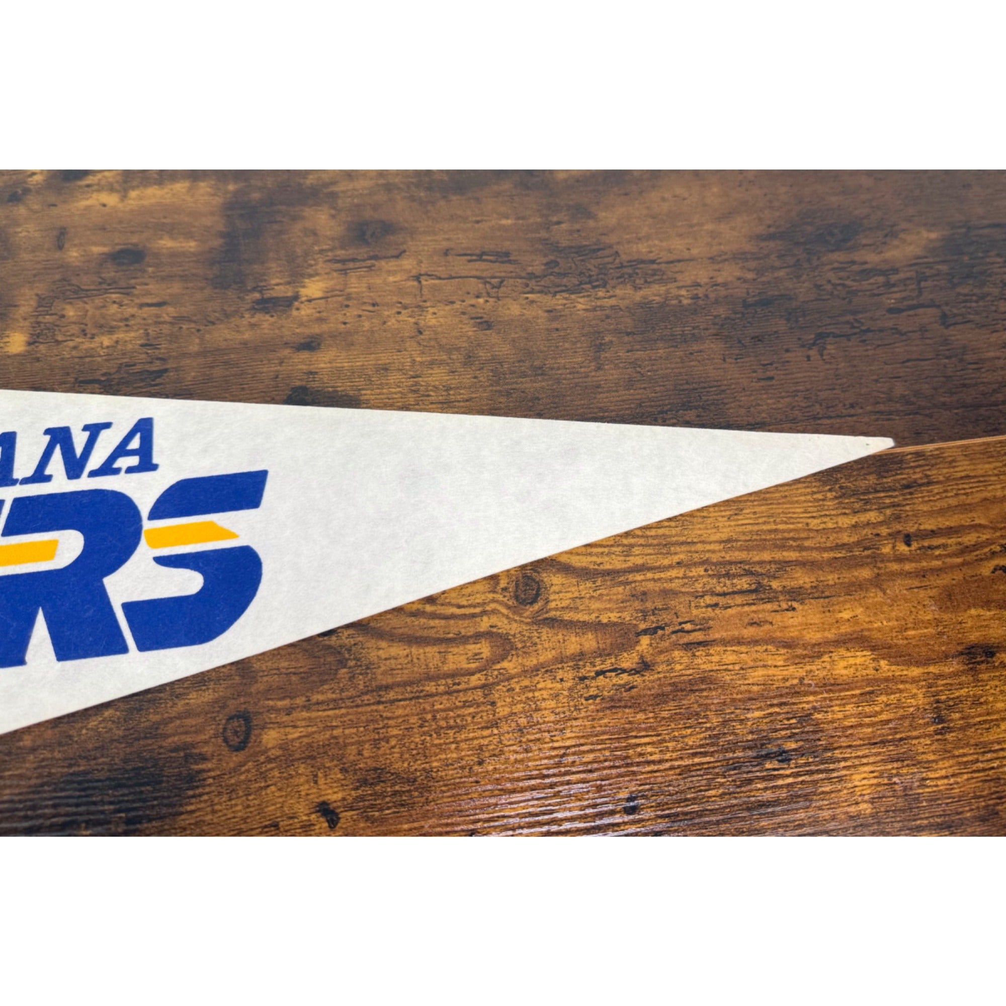 Indiana Pacers NBA Official Felt Pennant Banner - Vintage Team Memorabilia - Blue & Yellow Design