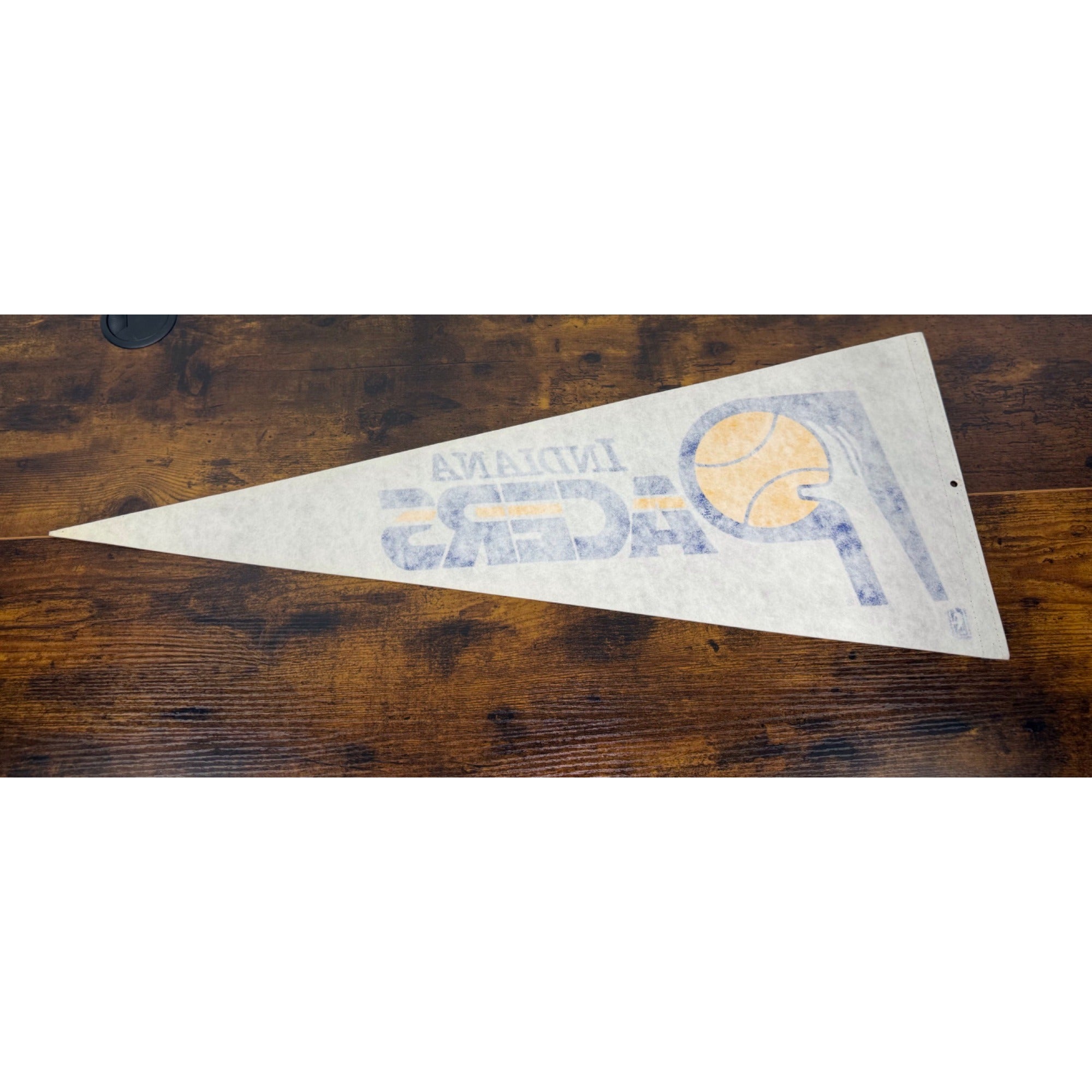 Indiana Pacers NBA Official Felt Pennant Banner - Vintage Team Memorabilia - Blue & Yellow Design