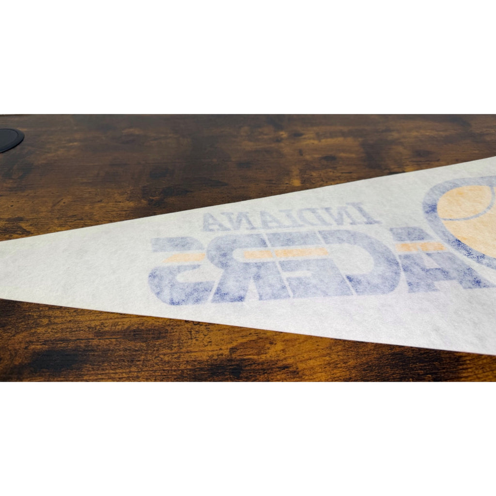 Indiana Pacers NBA Official Felt Pennant Banner - Vintage Team Memorabilia - Blue & Yellow Design