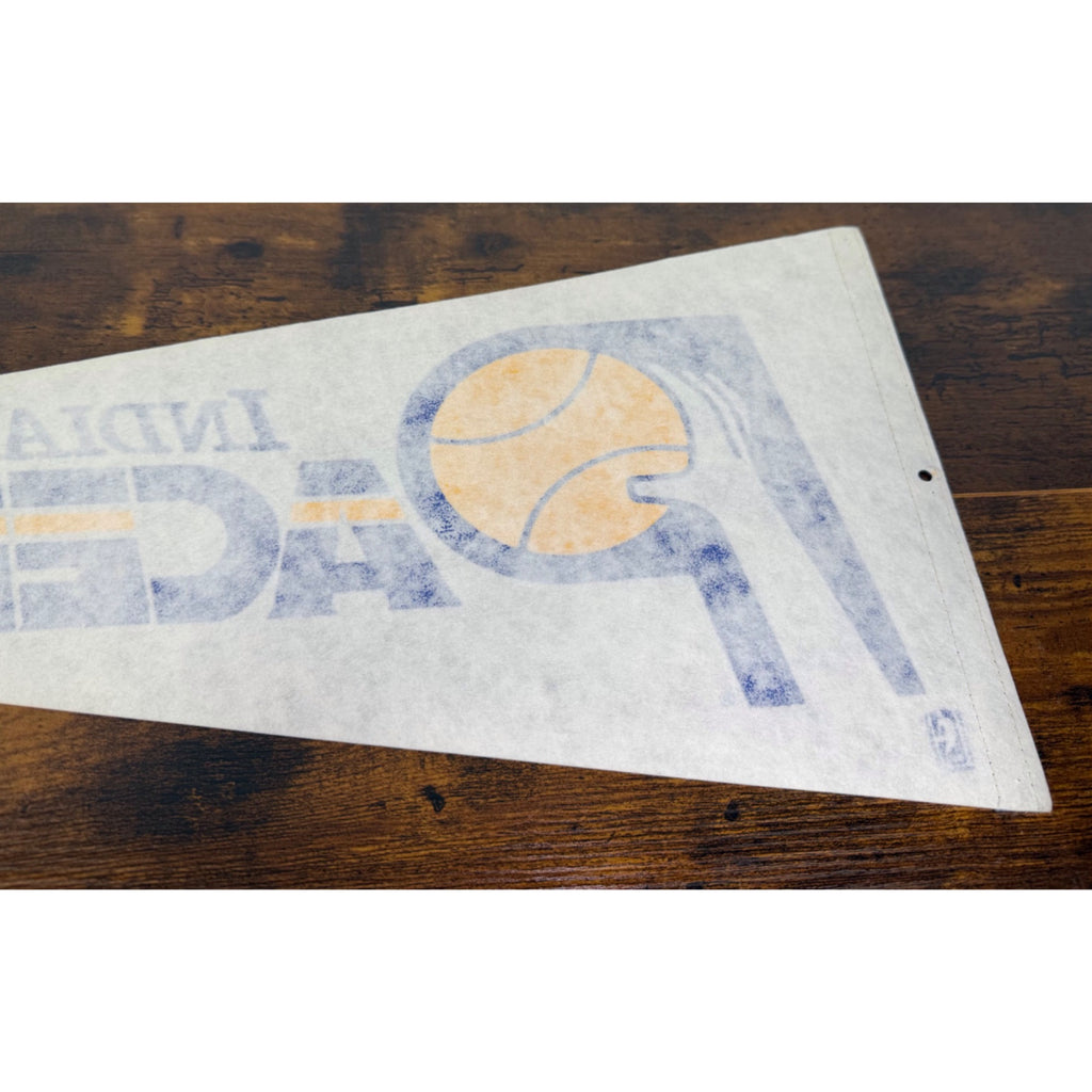 Indiana Pacers NBA Official Felt Pennant Banner - Vintage Team Memorabilia - Blue & Yellow Design