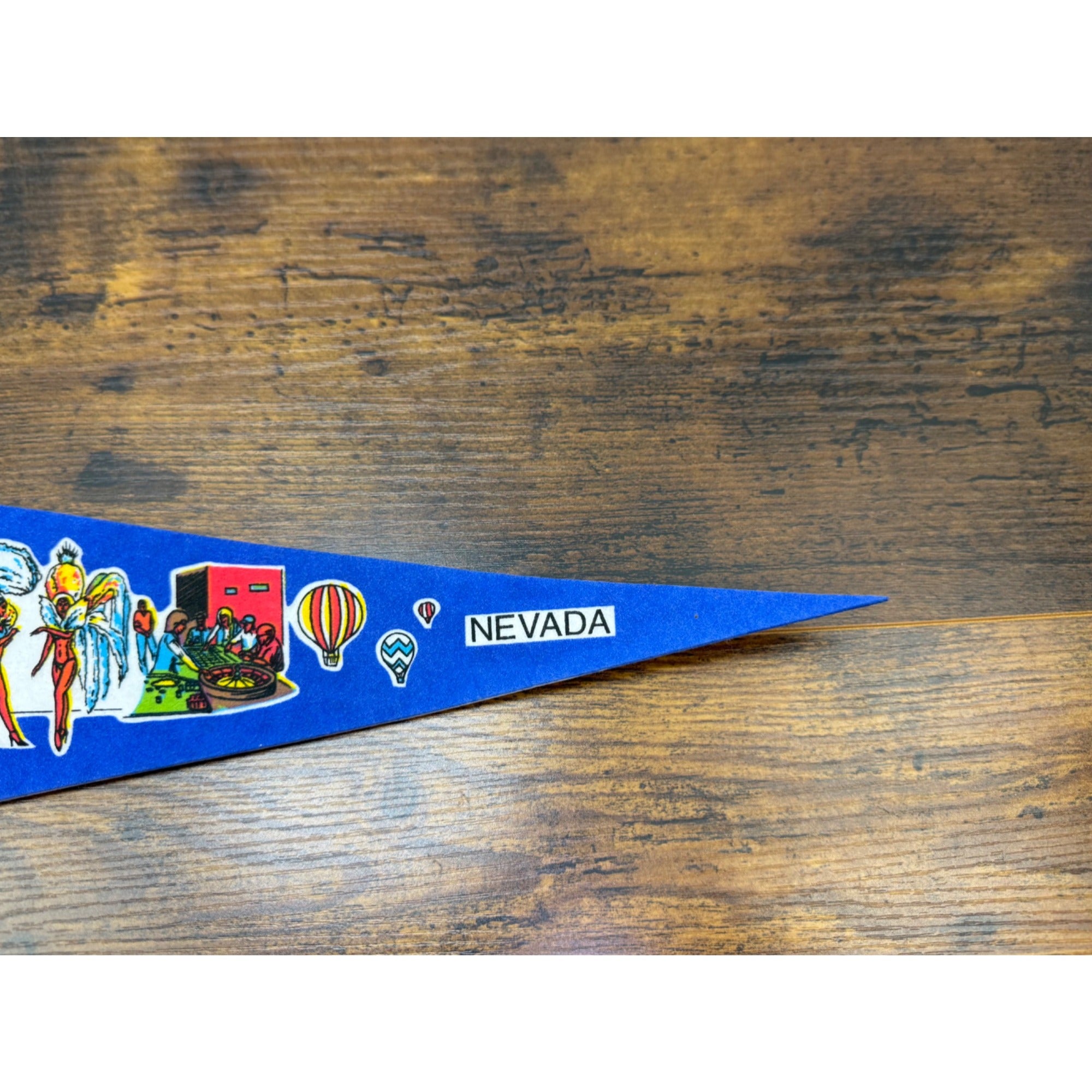 Vintage Reno Nevada Souvenir Felt Pennant 27 inches