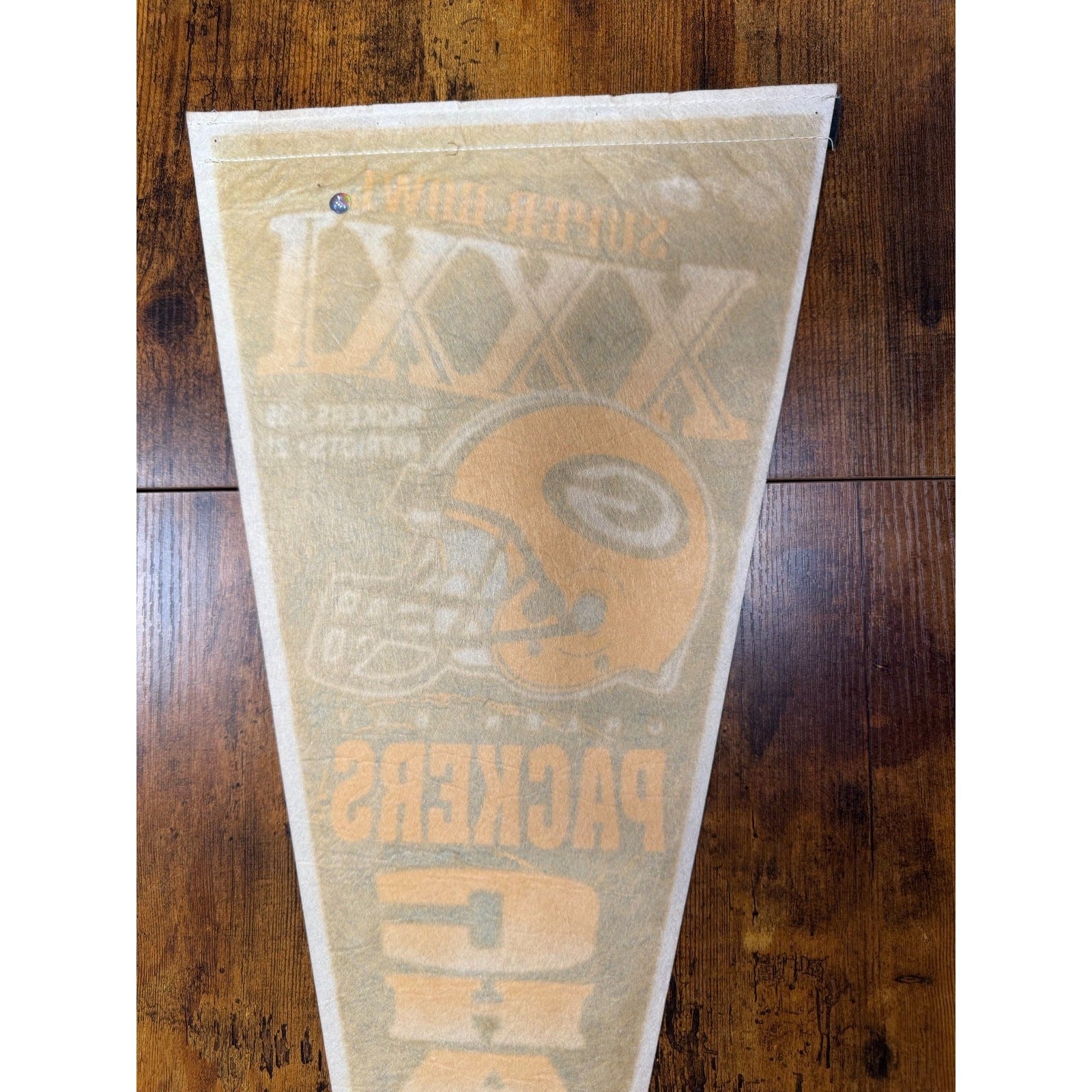 Vintage 90’s NFL Green Bay Packers Pennant Flag Super Bowl XXXI Champions