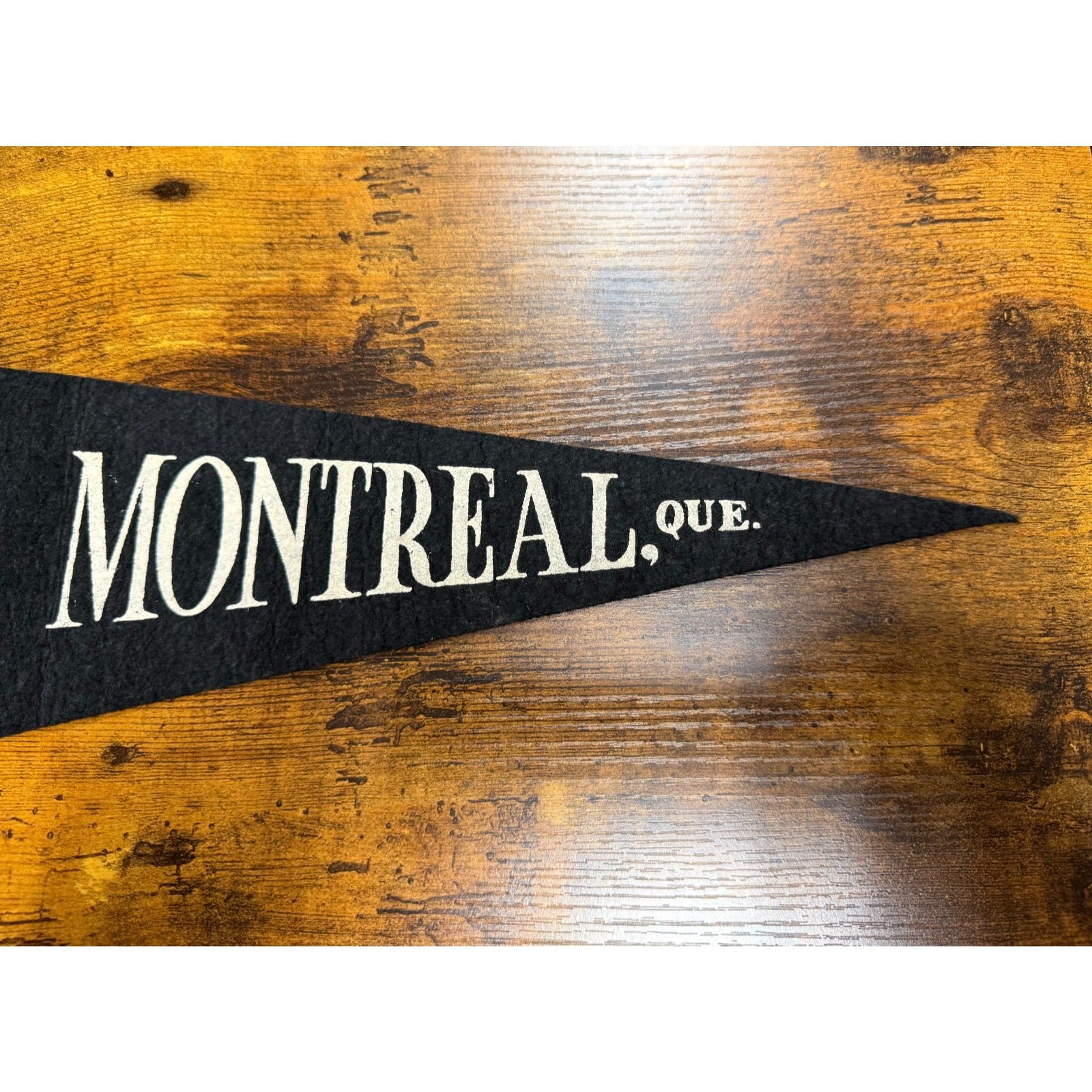 Vintage Montreal, Quebec Canada pennant Chief Thurdanchand