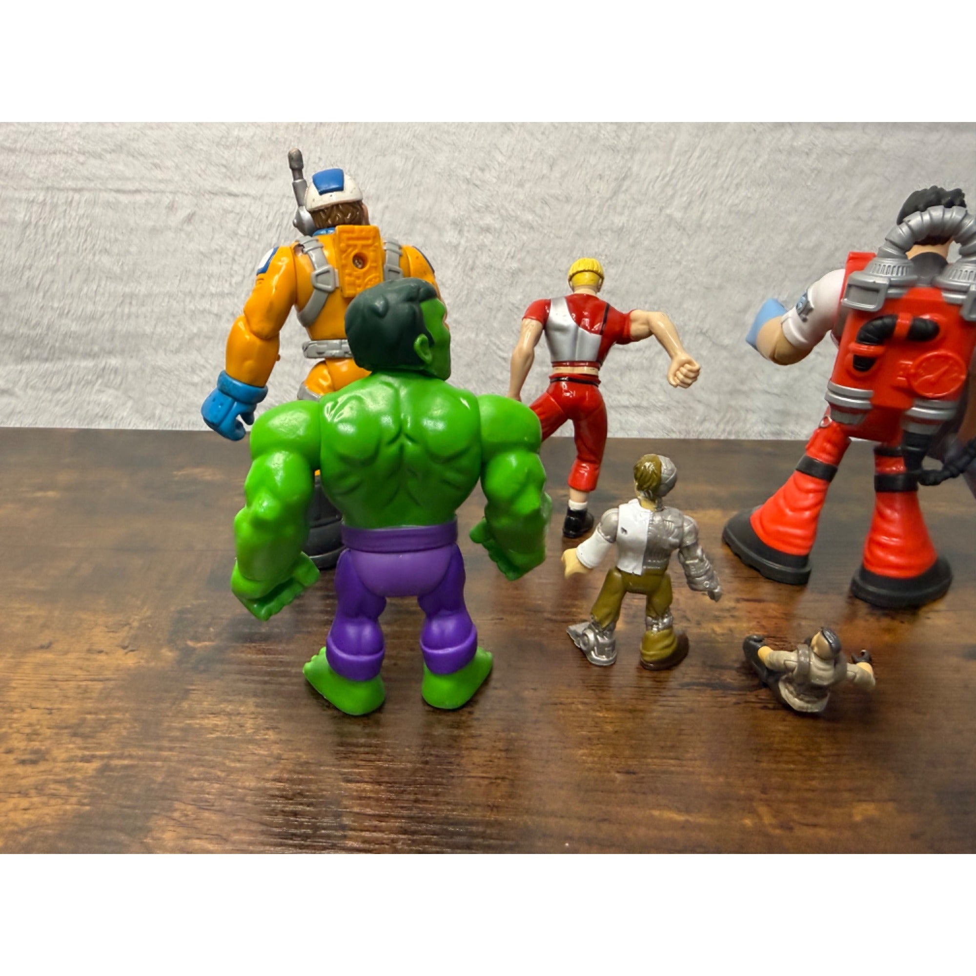 Marvel & Action Hero Lot - Hulk & Assorted Figures - Mixed Sizes