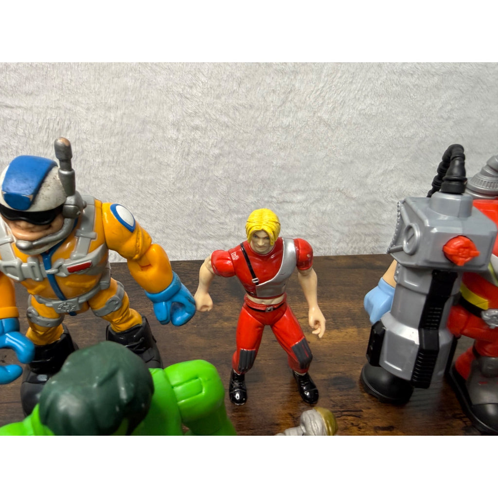 Marvel & Action Hero Lot - Hulk & Assorted Figures - Mixed Sizes