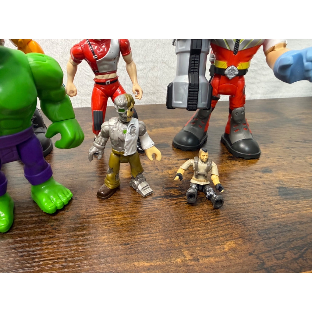 Marvel & Action Hero Lot - Hulk & Assorted Figures - Mixed Sizes